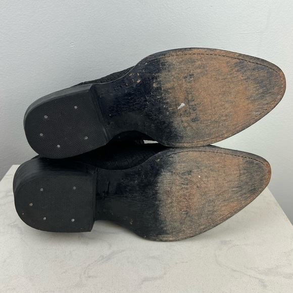 Mezcalero Snakeskin Leather Western Southwestern Made in Mexico Boots - Picture 8 of 12